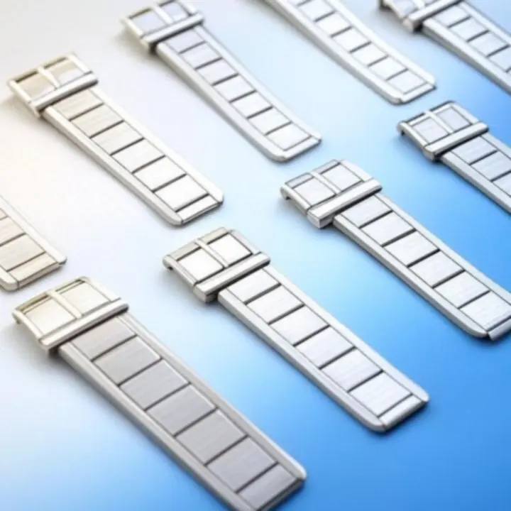 Kolekcja metalowych pasków do zegarków w różnych wykończeniach