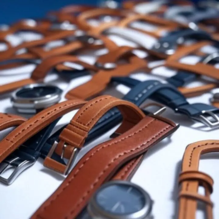 Elegancka prezentacja pasków do zegarków w sklepie Watch Strap Line