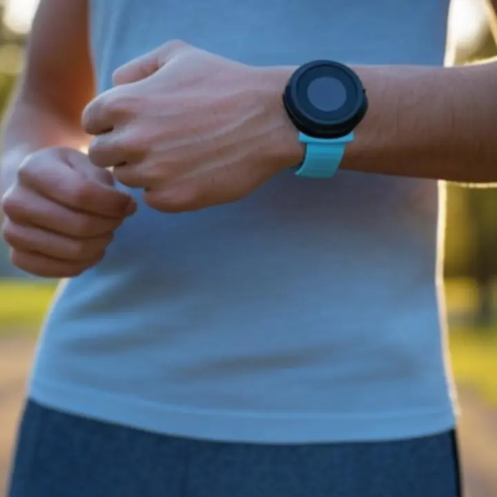 Silikonowy pasek na nadgarstku podczas aktywności